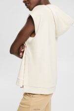 Esprit Sleeveless hoodie with side slits Women Ice Sweatshirts & Hoodies P0D0X532 - Image 3