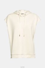 Esprit Sleeveless hoodie with side slits Women Ice Sweatshirts & Hoodies P0D0X532 - Image 5