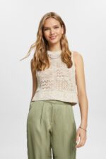 Esprit Sleeveless jumper Women Sand Sweaters P0D0X7