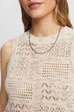 Esprit Sleeveless jumper Women Sand Sweaters P0D0X7 - Image 3