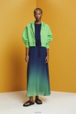 Esprit Sleeveless maxi dress with all-over floral pattern Women Navy Dresses P0D0X258 - Image 2