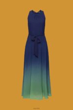 Esprit Sleeveless maxi dress with all-over floral pattern Women Navy Dresses P0D0X258 - Image 5