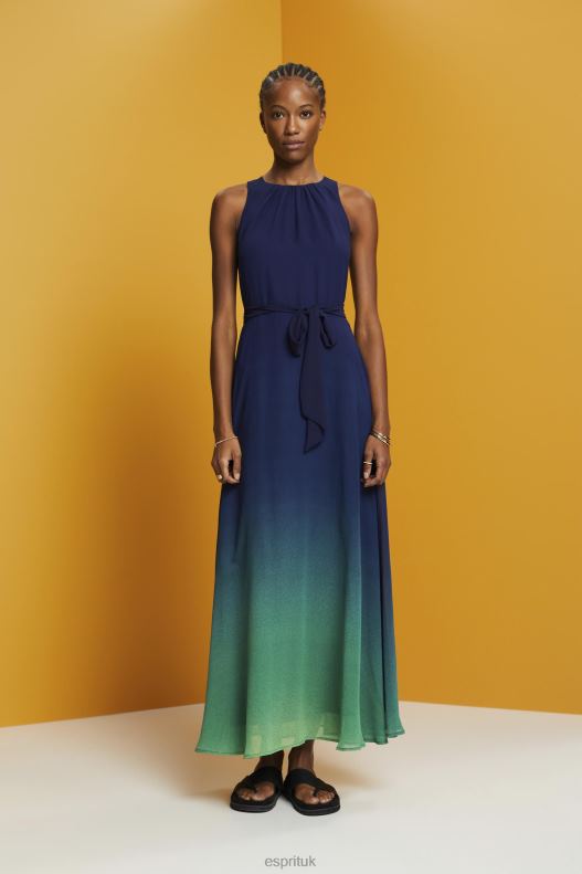 Esprit Sleeveless maxi dress with all-over floral pattern Women Navy Dresses P0D0X258 - Image 1