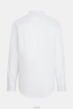 Esprit Slim fit dolphin badge poplin shirt Men White Shirts P0D0X802 - Image 7