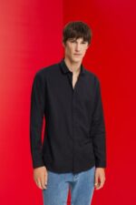 Esprit Slim fit shirt Men Black Shirts P0D0X853