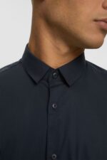 Esprit Slim fit shirt Men Black Shirts P0D0X913 - Image 3