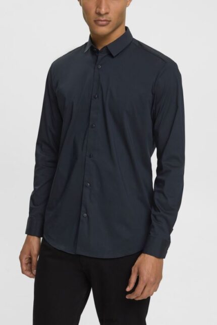 Esprit Slim fit shirt Men Black Shirts P0D0X913