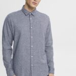 Esprit Slim fit shirt Men Navy Shirts P0D0X701