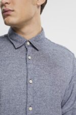 Esprit Slim fit shirt Men Navy Shirts P0D0X701 - Image 3
