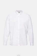 Esprit Slim fit shirt Men White Shirts P0D0X883 - Image 5