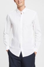 Esprit Slim fit shirt Men White Shirts P0D0X914