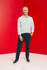 Esprit Slim fit shirt with all-over pattern Men White Shirts P0D0X777 - Image 2