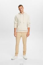 Esprit Slim Leg Chino Pants Men Sand Trousers & Pants P0D0X592 - Image 2