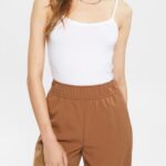 Esprit Spaghetti strap top, LENZING ECOVERO Women White Top P0D0X518