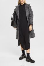 Esprit Stand-up collar dress Women Black Dresses P0D0X424 - Image 2