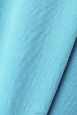 Esprit Stone-washed cotton pique polo shirt Men Aqua Green Polos P0D0X708 - Image 4