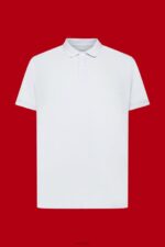 Esprit Stone-washed cotton pique polo shirt Men Pastel Blue Polos P0D0X709 - Image 5