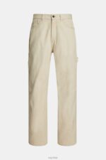 Esprit Straight fit carpenter chinos Men Sand Trousers & Pants P0D0X782 - Image 4