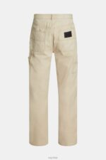 Esprit Straight fit carpenter chinos Men Sand Trousers & Pants P0D0X782 - Image 5