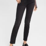Esprit Straight leg jeans Women Black Dark Wash Denim P0D0X438