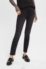 Esprit Straight leg jeans Women Black Dark Wash Denim P0D0X438