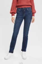 Esprit Straight leg jeans Women Blue Dark Wash Denim P0D0X439