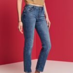 Esprit Straight leg jeans Women Blue Medium Wash Denim P0D0X245