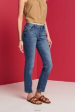 Esprit Straight leg jeans Women Blue Medium Wash Denim P0D0X245