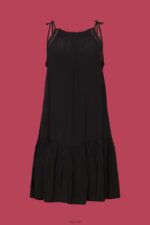 Esprit Strappy dress with smock, TENCEL Women Black Dresses P0D0X202 - Image 5
