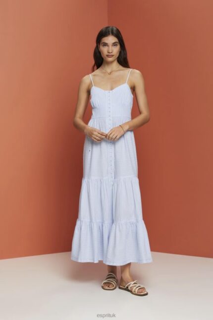 Esprit Strappy maxi dress Women Light Blue Dresses P0D0X233