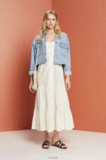 Esprit Strappy maxi dress Women White Dresses P0D0X232 - Image 2