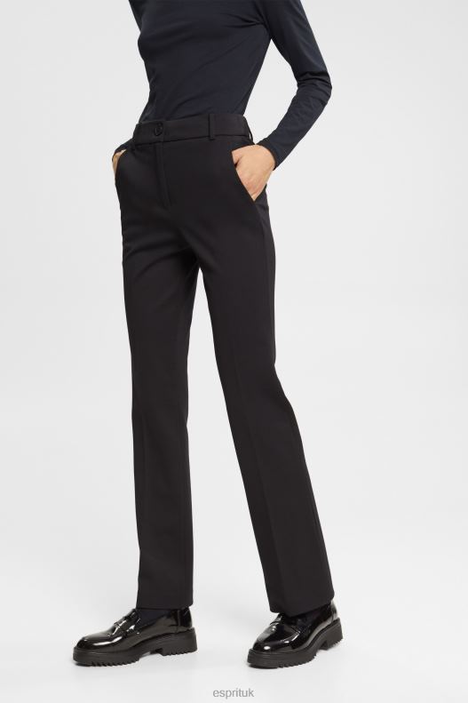 Esprit Stretchy high-rise bootcut trousers Women Black Trousers & Pants P0D0X335 - Image 1