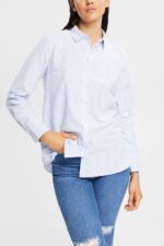 Esprit Striped blouse Women Light Blue Blouses P0D0X552