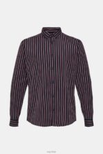 Esprit Striped button down shirt Men Navy Shirts P0D0X885 - Image 5