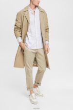 Esprit Striped button down shirt Men White Shirts P0D0X884 - Image 2
