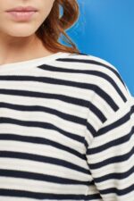 Esprit Striped cardigan Women Navy Sweaters P0D0X448 - Image 3