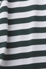 Esprit Striped crewneck T-shirt Men Dark Teal Green T-Shirts P0D0X769 - Image 4
