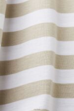 Esprit Striped crewneck T-shirt Men Dusty Green T-Shirts P0D0X768 - Image 4