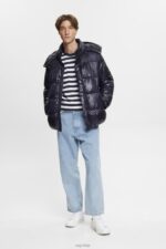 Esprit Striped crewneck T-shirt Men Navy T-Shirts P0D0X721 - Image 2