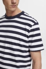 Esprit Striped crewneck T-shirt Men Navy T-Shirts P0D0X721 - Image 3