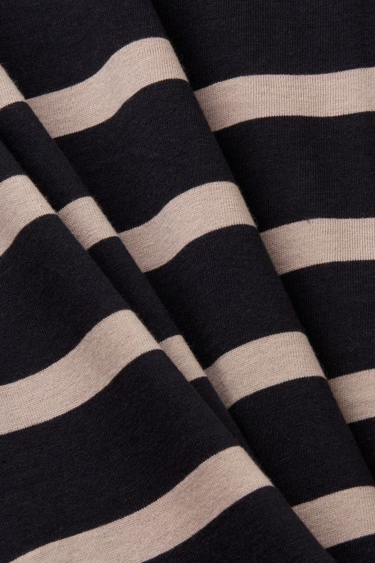 Esprit Striped jersey t-shirt, 100% cotton Men Black T-Shirts P0D0X590 - Image 3