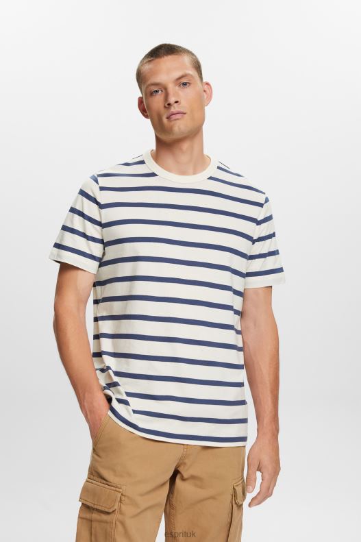 Esprit Striped jersey t-shirt, 100% cotton Men Ice T-Shirts P0D0X591 - Image 1