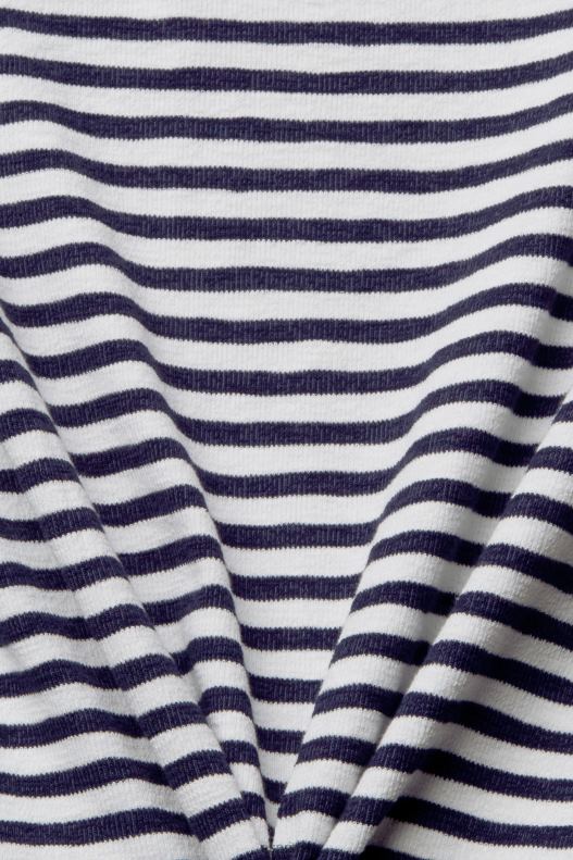 Esprit Striped logo t-shirt Women Off White T-Shirts P0D0X537 - Image 4