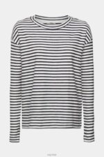 Esprit Striped long sleeve, 100% cotton Women Off White Long Sleeve P0D0X251 - Image 5