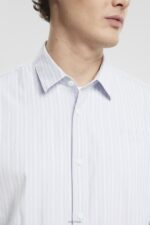 Esprit Striped shirt Men Light Blue Shirts P0D0X686 - Image 3