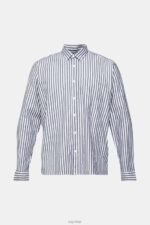 Esprit Striped shirt Men Navy Shirts P0D0X872 - Image 5
