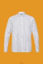 Esprit Striped shirt Men White Shirts P0D0X786 - Image 5