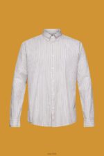 Esprit Striped sustainable cotton shirt Men Toffee Shirts P0D0X705 - Image 5