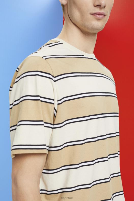 Esprit Striped sustainable cotton T-shirt Men Ice T-Shirts P0D0X707 - Image 3
