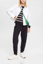 Esprit Striped sweatshirt Women Black Sweatshirts & Hoodies P0D0X521 - Image 2